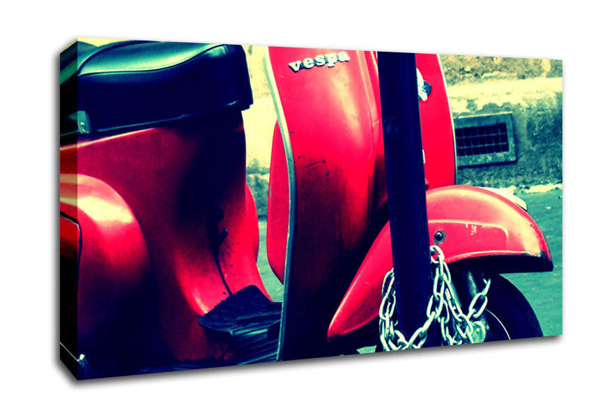 Picture of Vespa Wide Canvas Wall Art