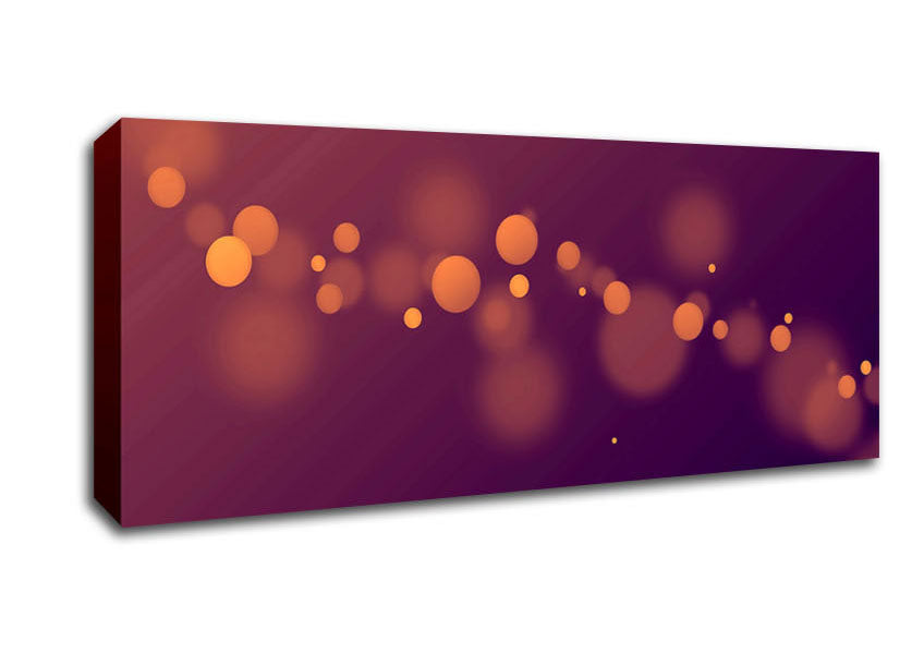 Picture of Golden Sparkle Panoramic Canvas Wall Art