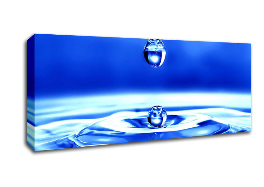 Picture of Droplet Twin Panoramic Canvas Wall Art
