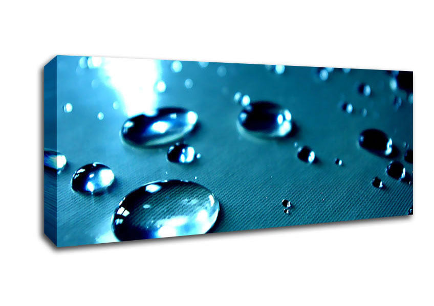 Picture of Drops Of Water Panoramic Canvas Wall Art