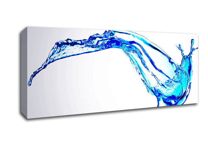 Picture of Erratic Water Splash Panoramic Canvas Wall Art