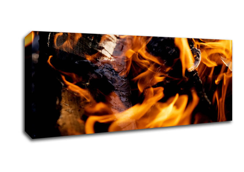 Picture of Flames Panoramic Canvas Wall Art