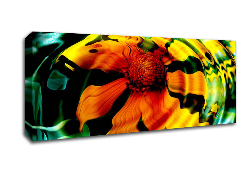 Picture of Flower Drop Panoramic Canvas Wall Art