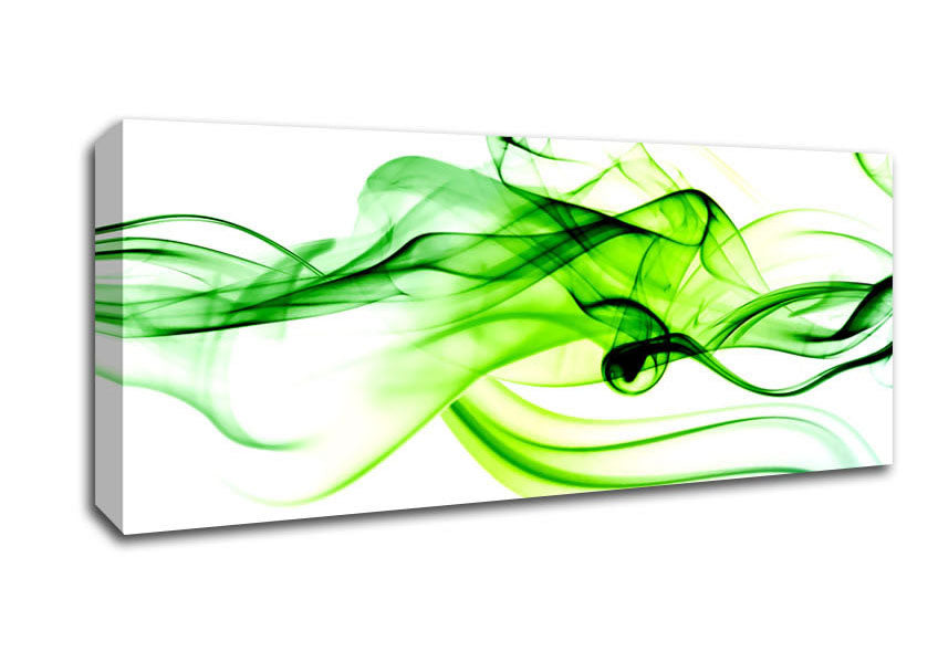 Picture of Green Smoke Panoramic Canvas Wall Art