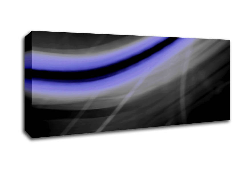 Picture of Grey Time Travel Panoramic Canvas Wall Art