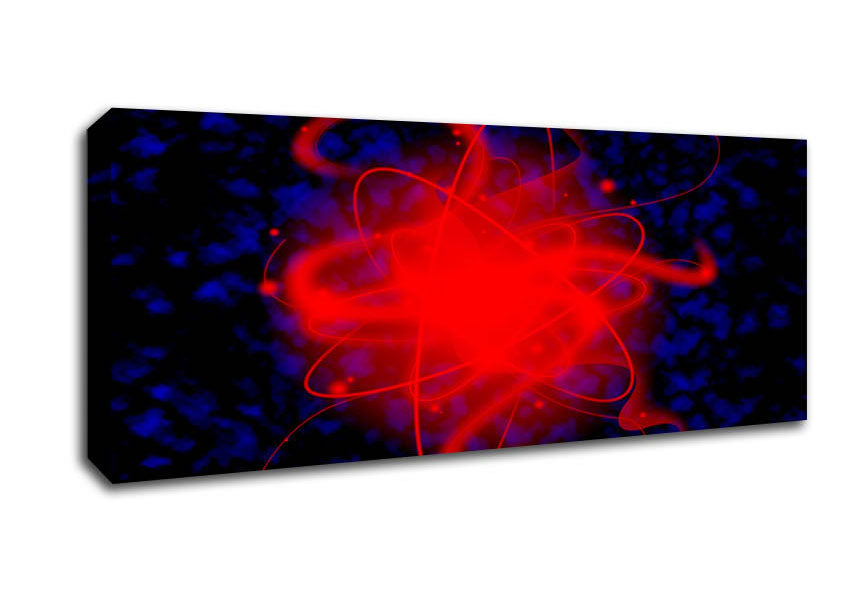 Picture of Heart Of The Matter Red Panoramic Canvas Wall Art