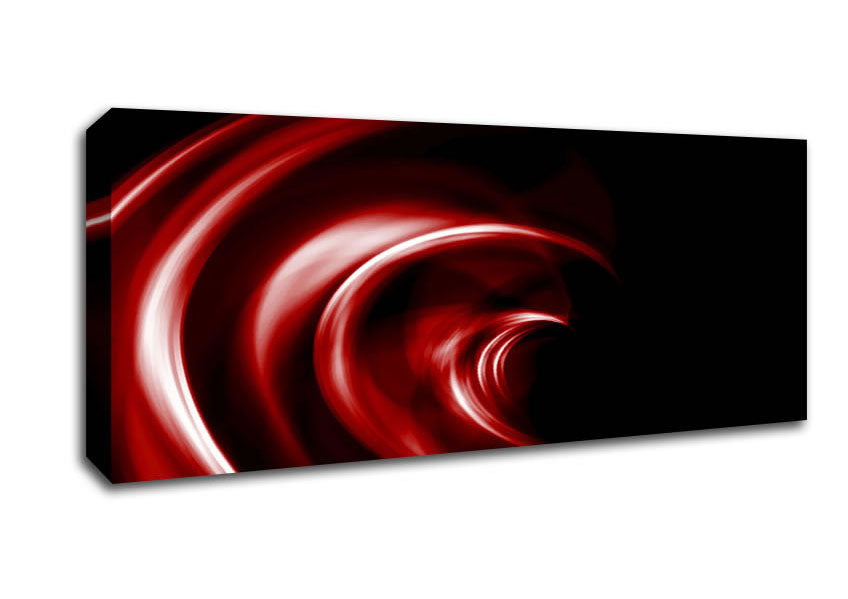 Picture of Helter-Skelter Deep Red Panoramic Canvas Wall Art