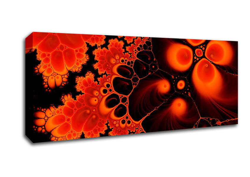 Picture of Hydrolysis Dream Red Orange Panoramic Canvas Wall Art