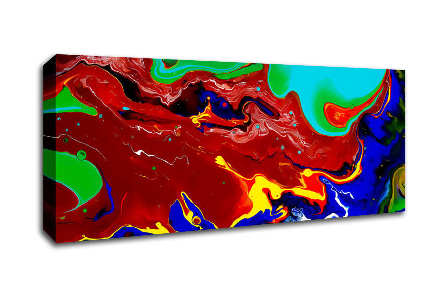 Picture of Infusion Of Colour Panoramic Canvas Wall Art