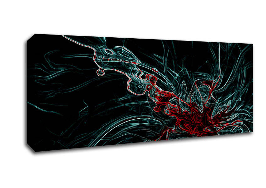 Picture of Infusion Red Panoramic Canvas Wall Art