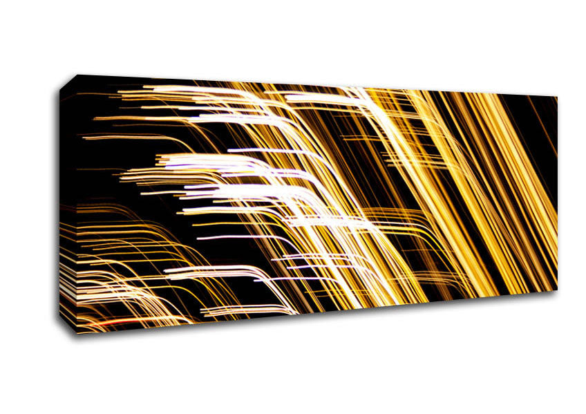 Picture of Intense Golden Light Panoramic Canvas Wall Art