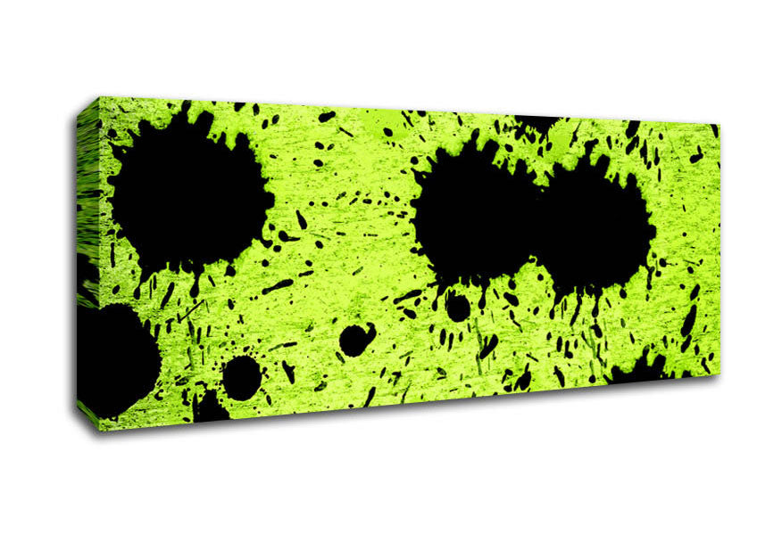 Picture of Lime Green Fury Panoramic Canvas Wall Art