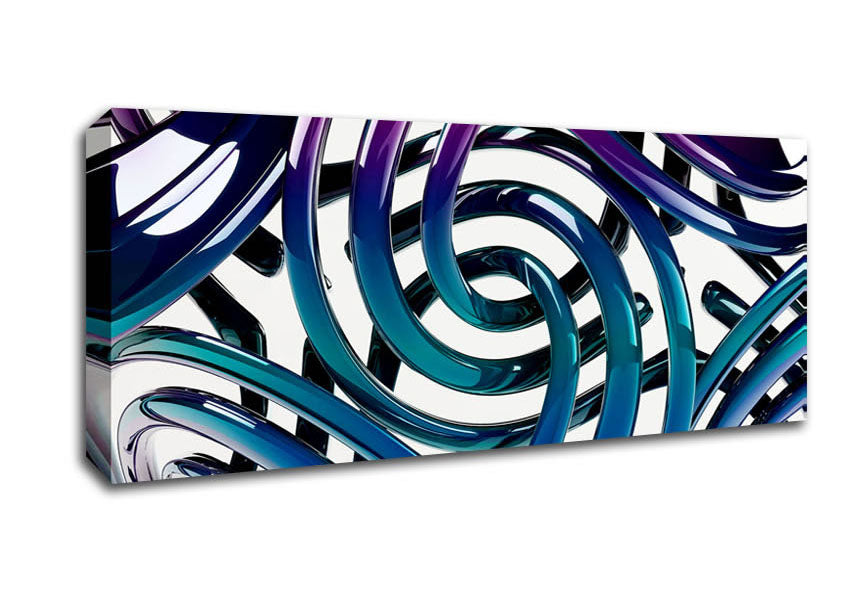 Picture of Peacock Panoramic Canvas Wall Art