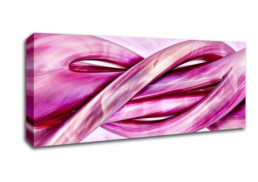 Picture of Pink Knots Panoramic Canvas Wall Art