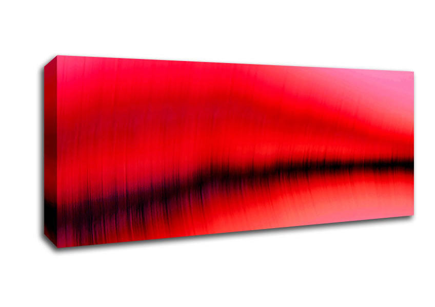 Picture of Pink Sound Wave Panoramic Canvas Wall Art
