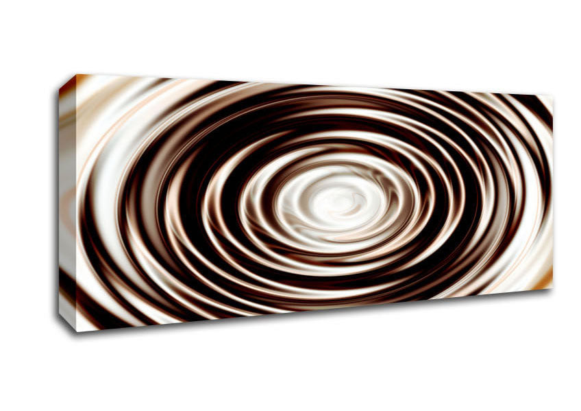 Picture of Perfect Chocolate Ripple Panoramic Canvas Wall Art