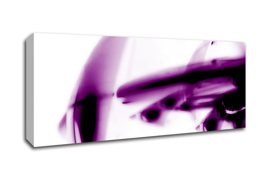 Picture of Purple Alien Planet Panoramic Canvas Wall Art