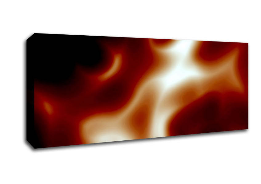 Picture of Red Whirl Panoramic Canvas Wall Art