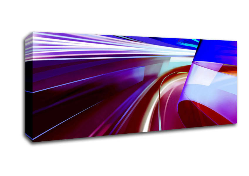 Picture of Time Tunnel Rainbow Panoramic Canvas Wall Art