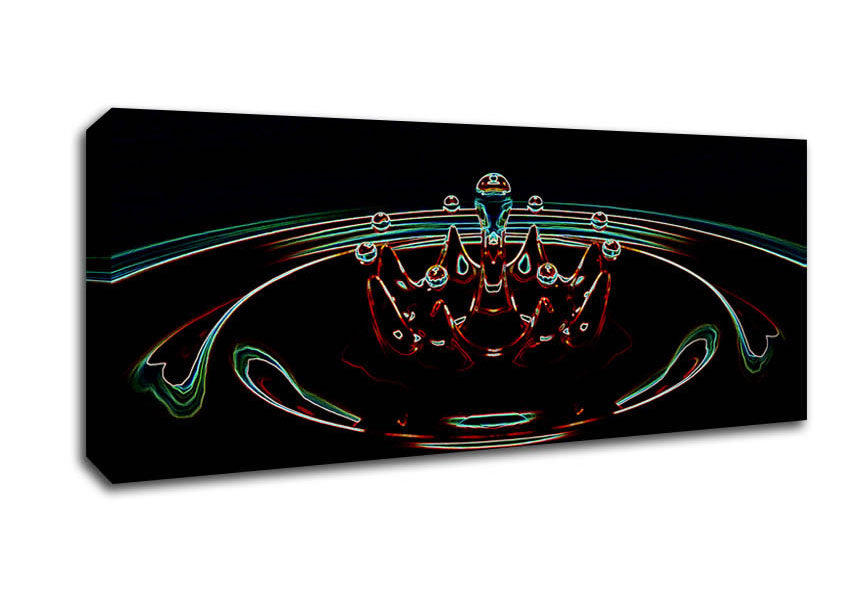 Picture of Water Dance Panoramic Canvas Wall Art