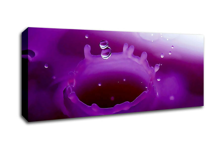 Picture of Wax Splash Panoramic Canvas Wall Art