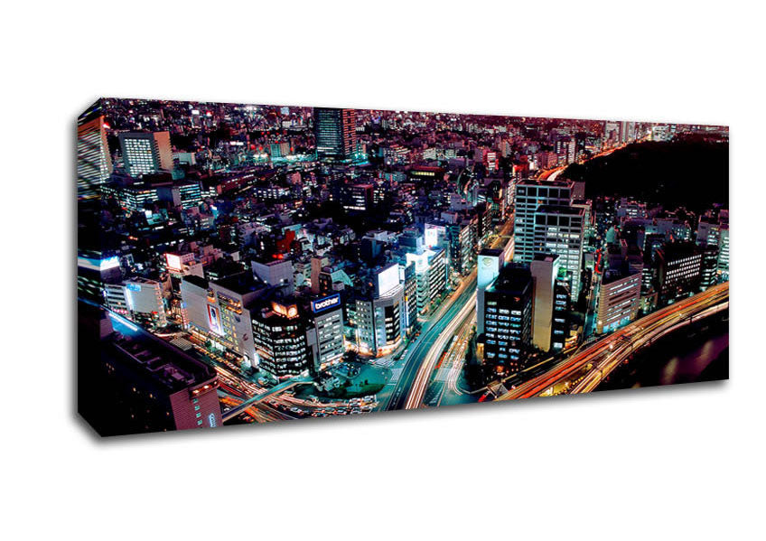 Picture of Down Town Panoramic Canvas Wall Art