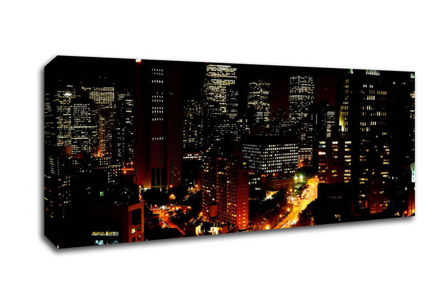 Picture of Downtown Manhattan Panoramic Canvas Wall Art