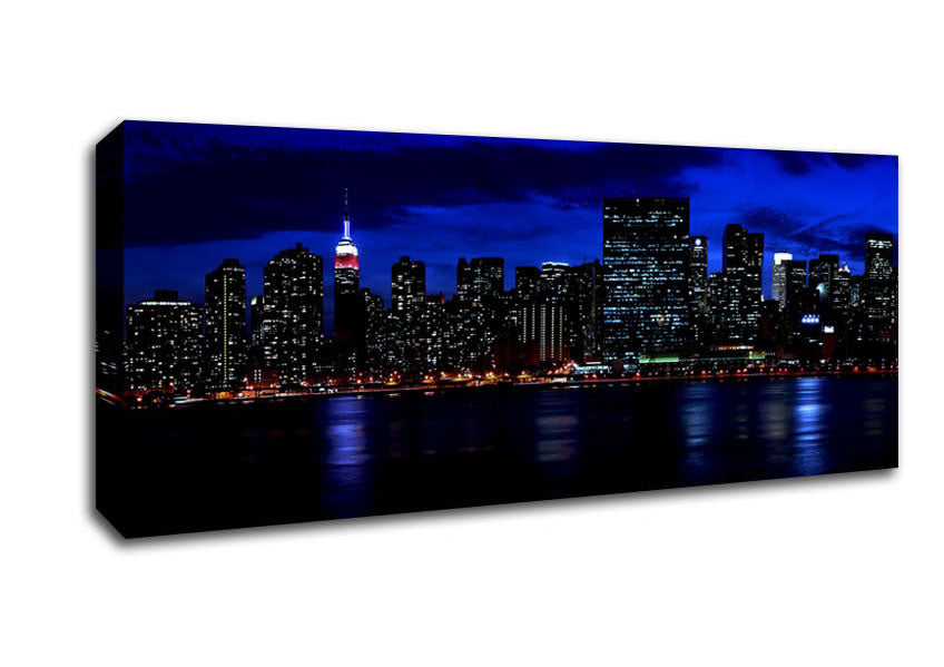 Picture of Empire State Waters Panoramic Canvas Wall Art