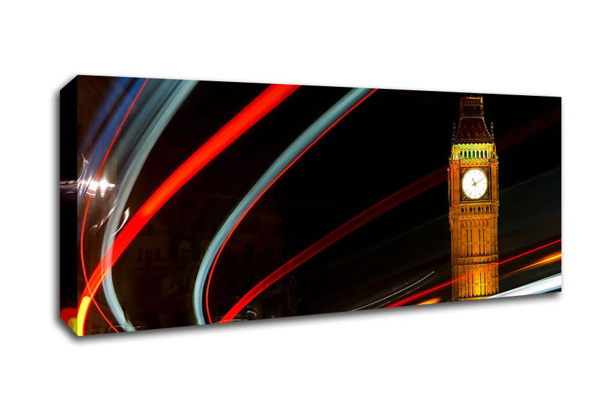 Picture of England London Big Ben Panoramic Canvas Wall Art