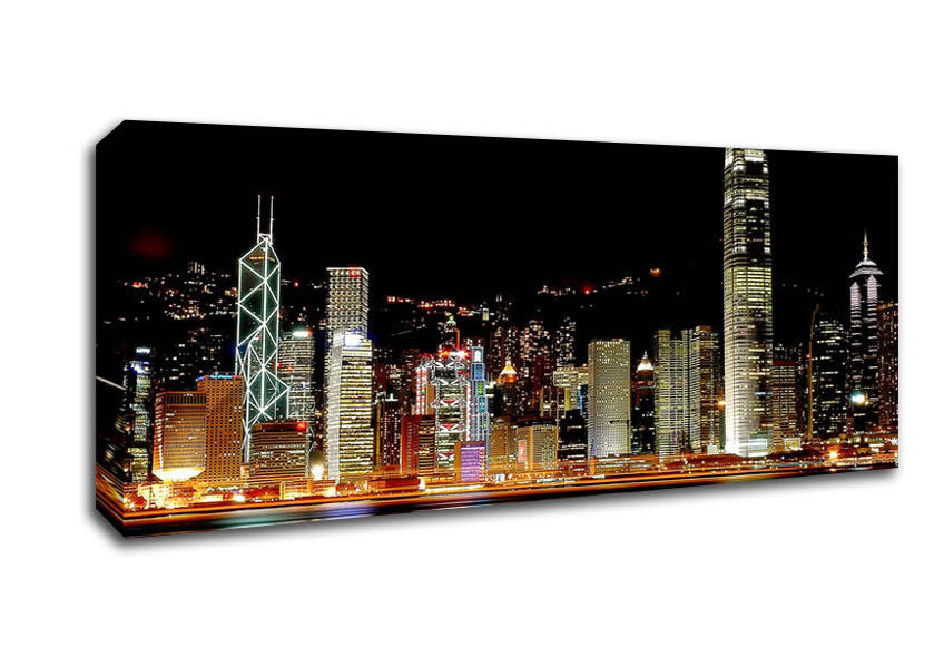 Picture of Hong Kong Coast Line Panoramic Canvas Wall Art