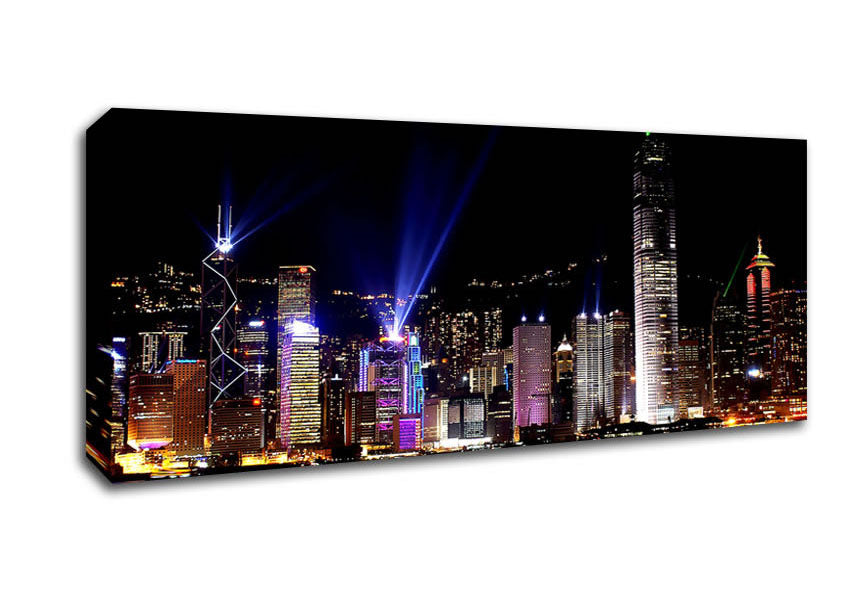 Picture of Hong Kong Skyline Panoramic Canvas Wall Art