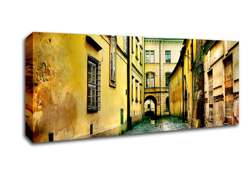 Picture of Italian Walkways Rain Panoramic Canvas Wall Art