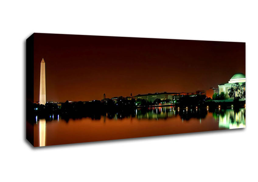 Picture of Jefferson Memorial Washington DC Panoramic Canvas Wall Art