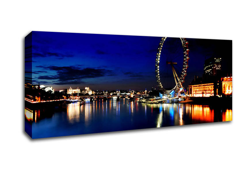Picture of London Eye Panoramic Canvas Wall Art