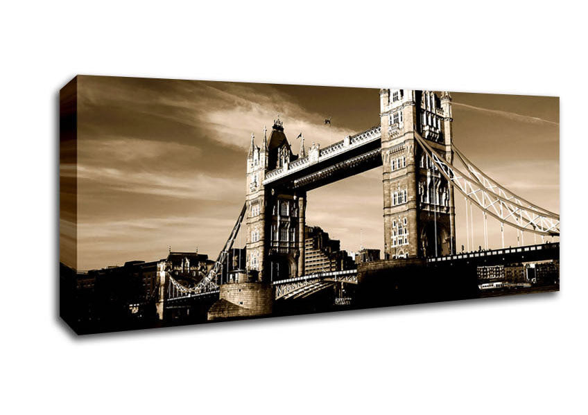 Picture of London Brown Beauty Panoramic Canvas Wall Art