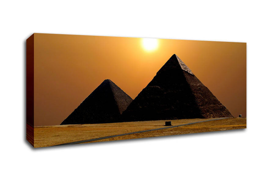 Picture of Magic Pyramids Giza Egypt Panoramic Canvas Wall Art