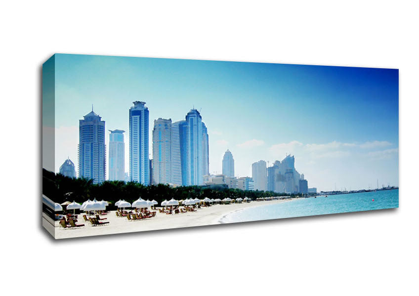 Picture of Miami Beach Panoramic Canvas Wall Art