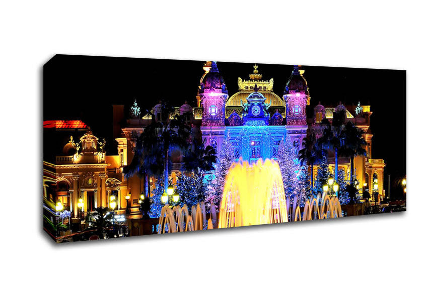 Picture of Monte Carlo Casino Panoramic Canvas Wall Art