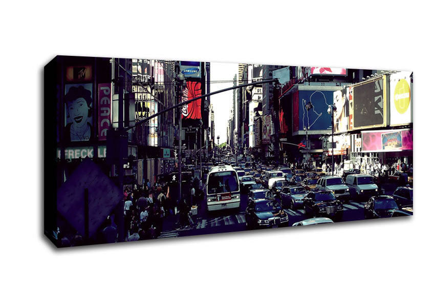Picture of New York Roads Panoramic Canvas Wall Art