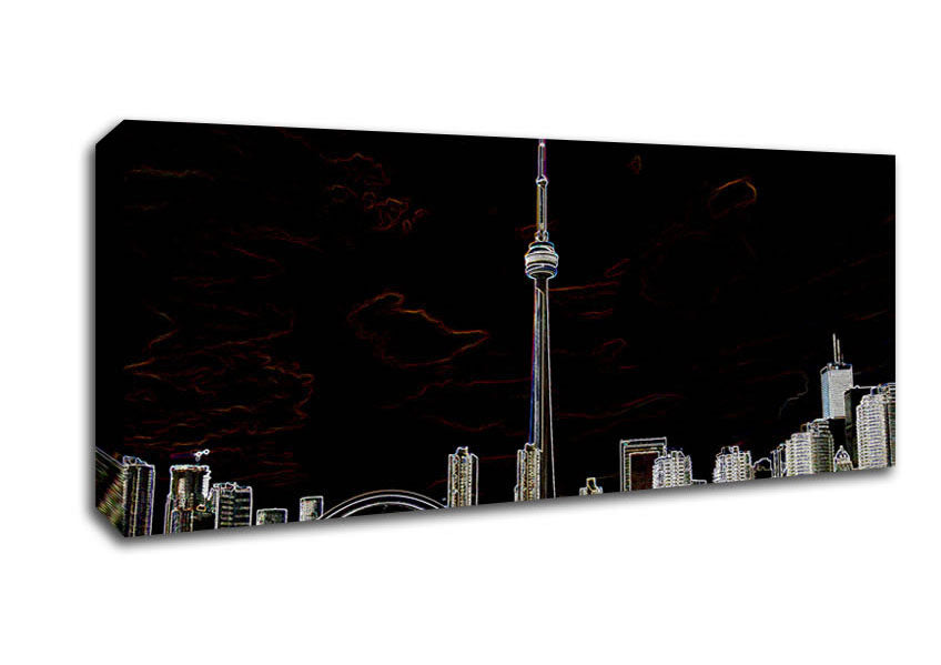 Picture of New Zealand Psychedelic Panoramic Canvas Wall Art