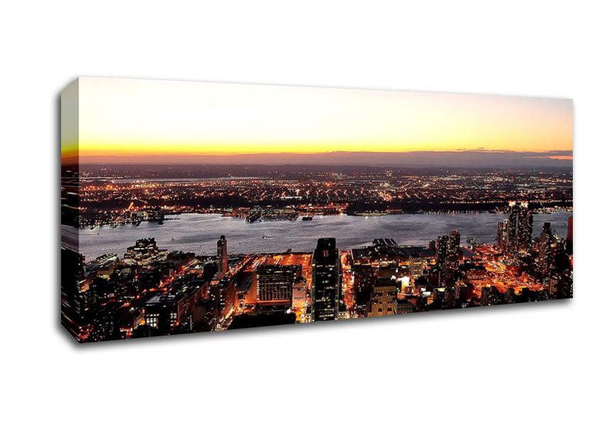 Picture of NYC Landscape Panoramic Canvas Wall Art