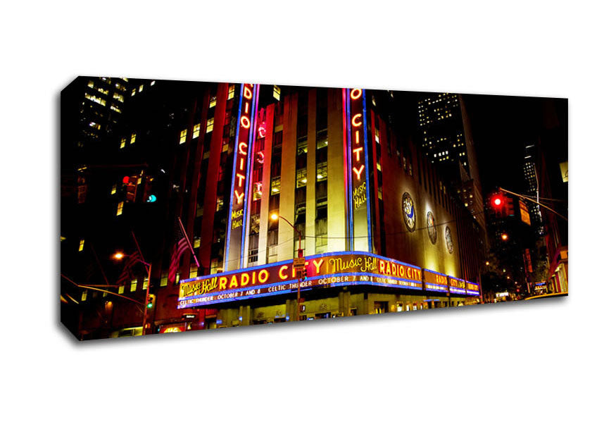 Picture of Nyc Radio City Music Hall Panoramic Canvas Wall Art