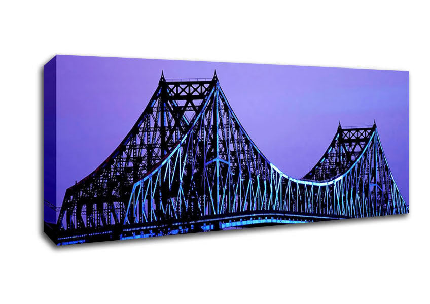Picture of Purple Bridge Panoramic Canvas Wall Art