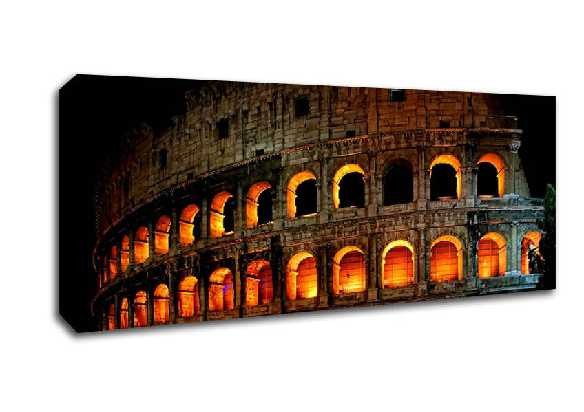 Picture of Roman Colosseum Panoramic Canvas Wall Art