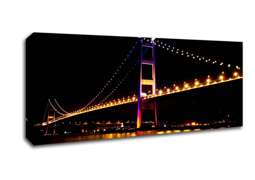 Picture of San Francisco Bridge Reflections Panoramic Canvas Wall Art