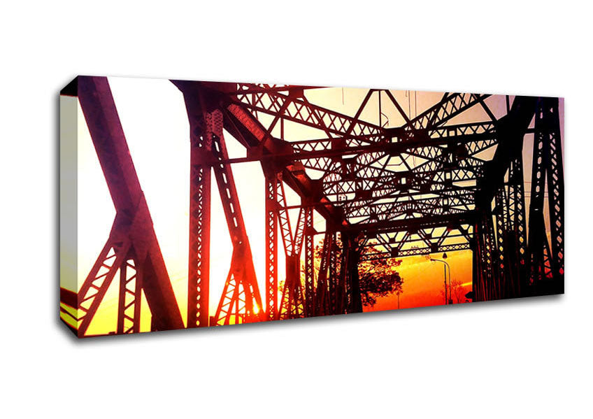 Picture of Street Bridge Panoramic Canvas Wall Art