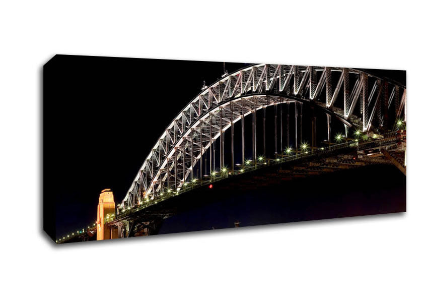 Picture of Sydney Harbour Night Light Panoramic Canvas Wall Art