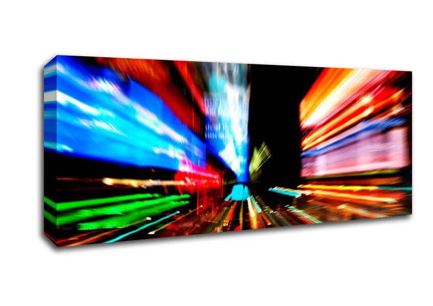 Picture of Tokyo City Lights Panoramic Canvas Wall Art