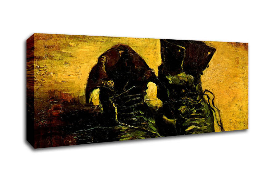 Picture of Van Gogh A Pair Of Shoes Panoramic Canvas Wall Art