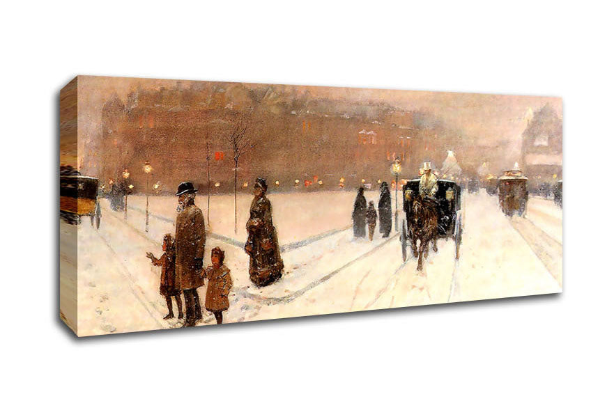 Picture of Hassam An Urban Fairy Tale Land Panoramic Canvas Wall Art